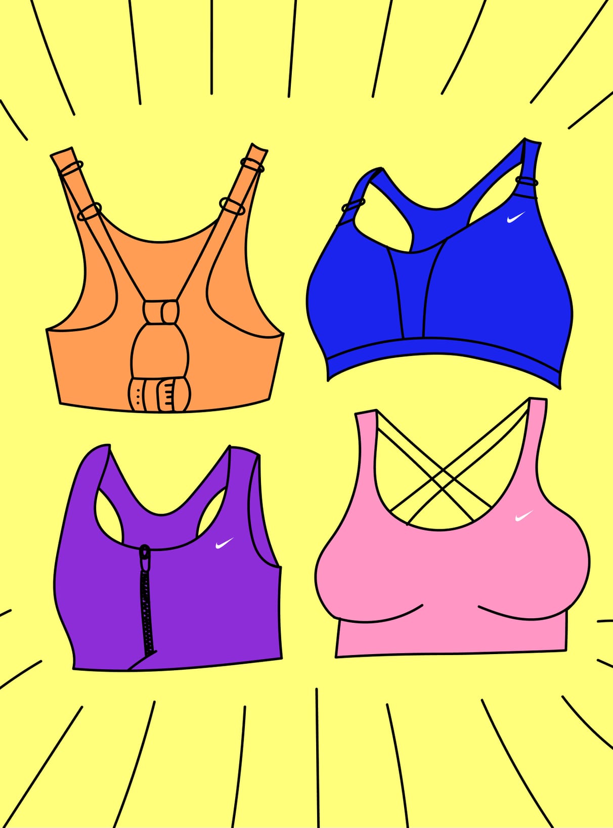 How To Find The Perfect Sports Bra Fit. NAQs. Nike SI