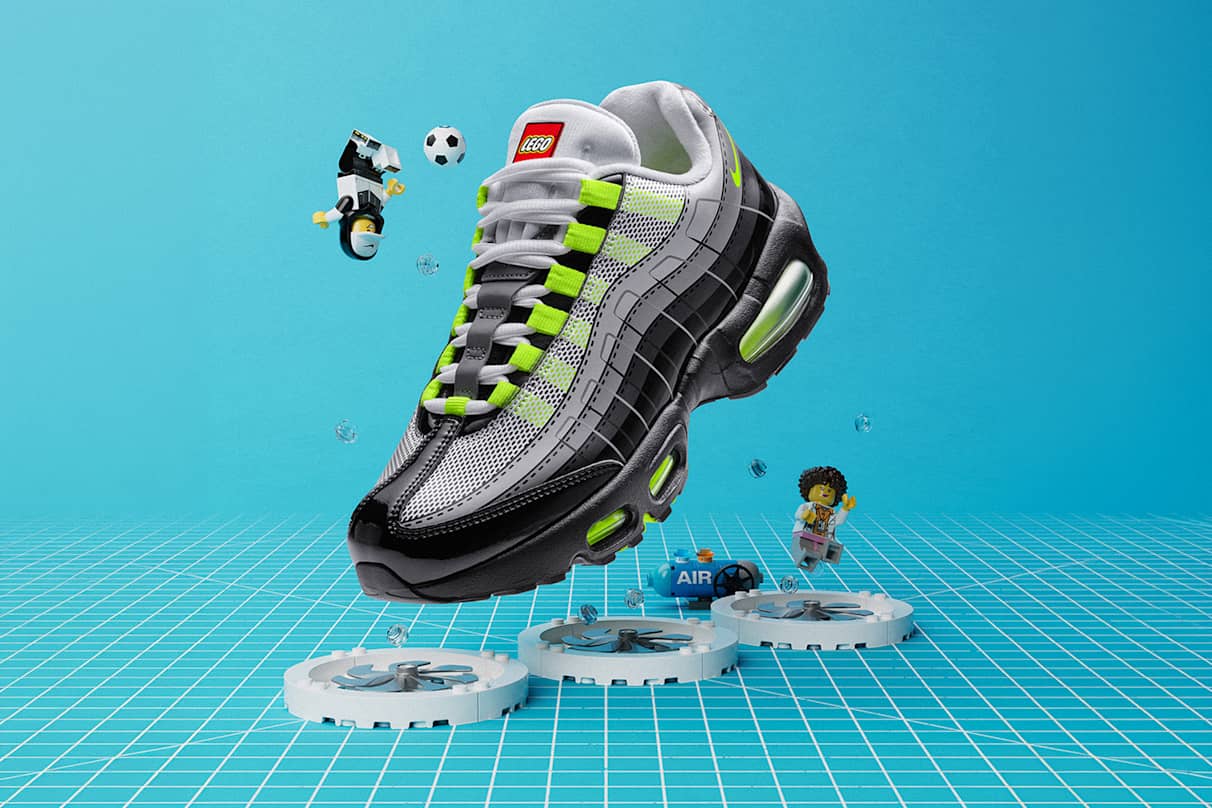 Sterk in spelen: dit is de Nike Air Max 95 x LEGO® collectie