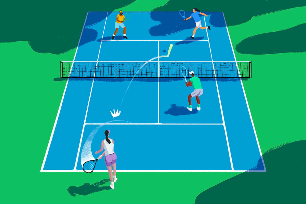 Tenis de dobles: una guía para principiantes de las reglas del tenis de dobles con consejos y estrategias