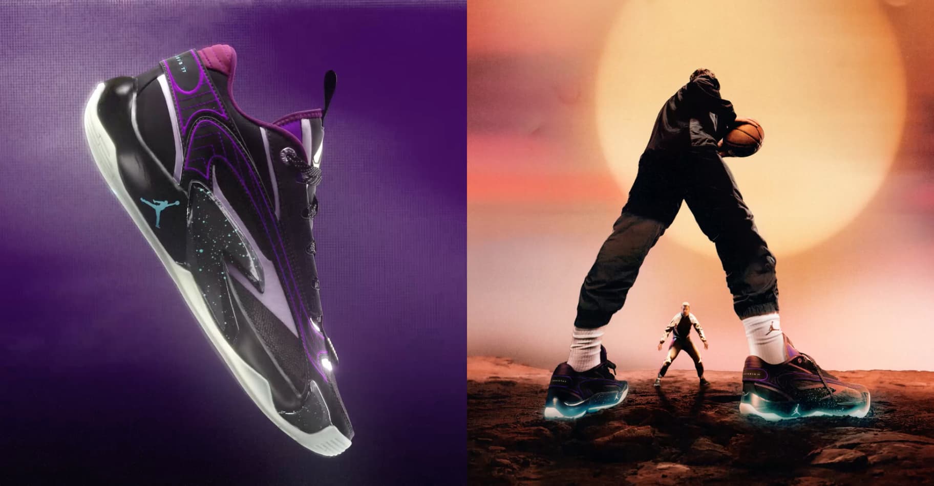 playing basketball in jordans