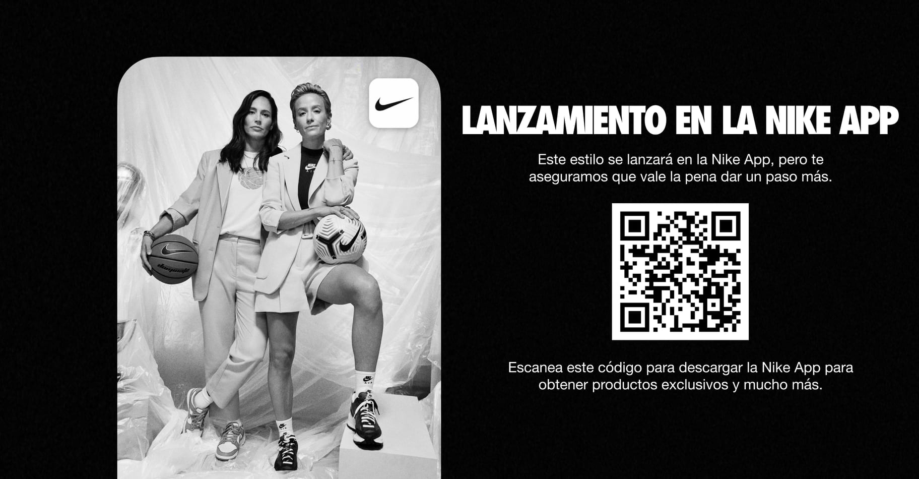 Lanzamiento en la Nike App