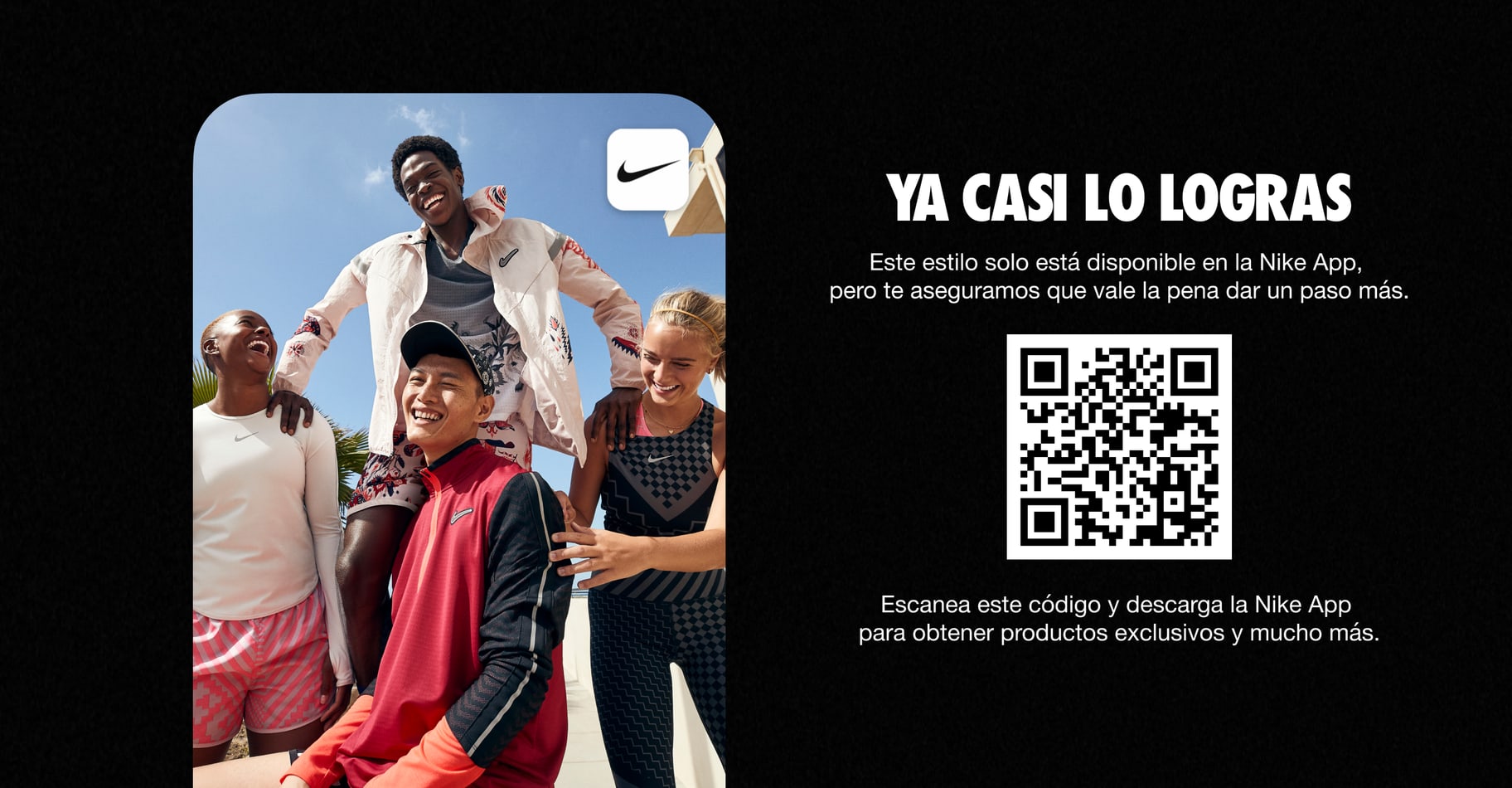 Disponible en la Nike App.