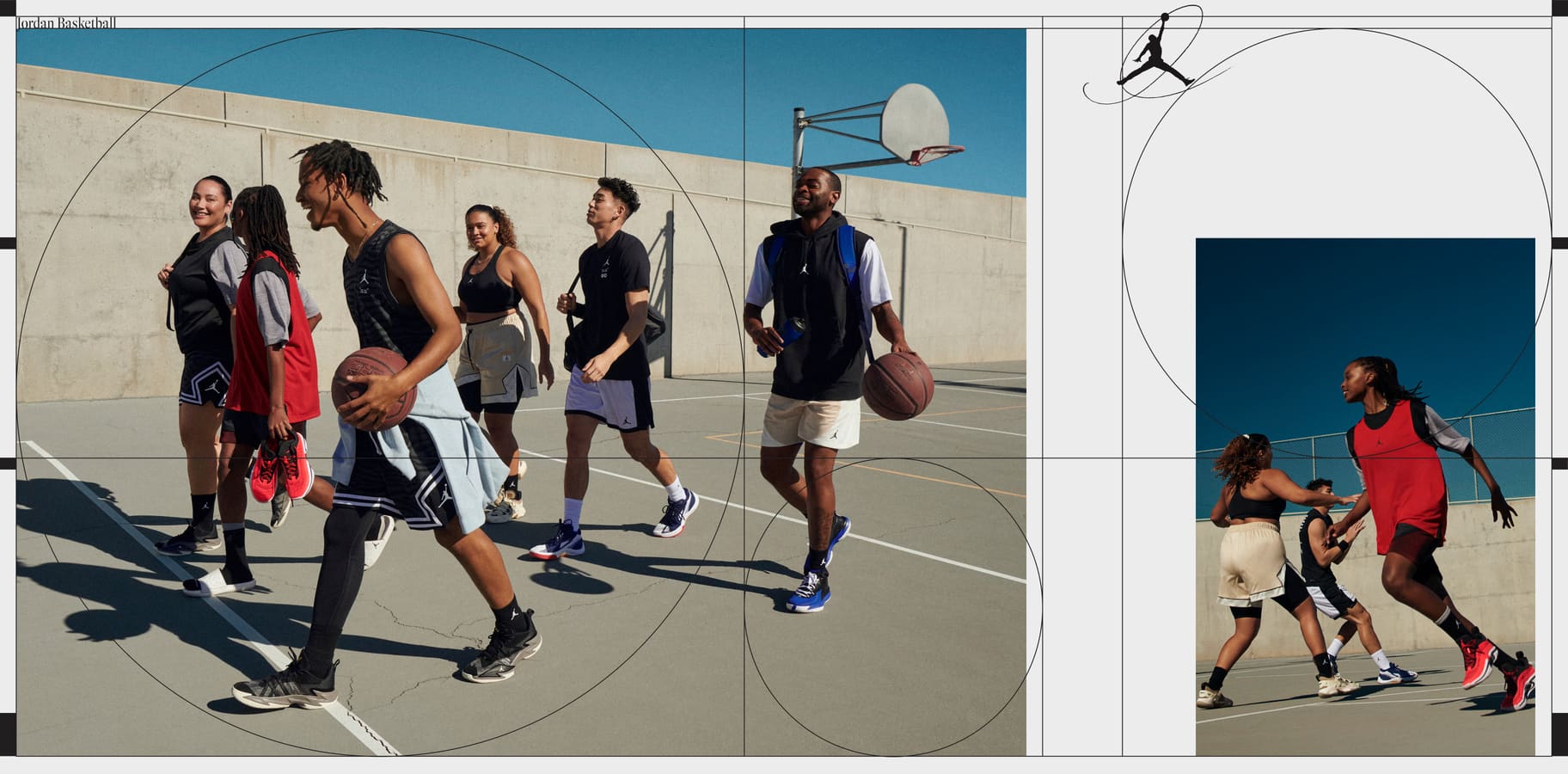 playing basketball in jordans