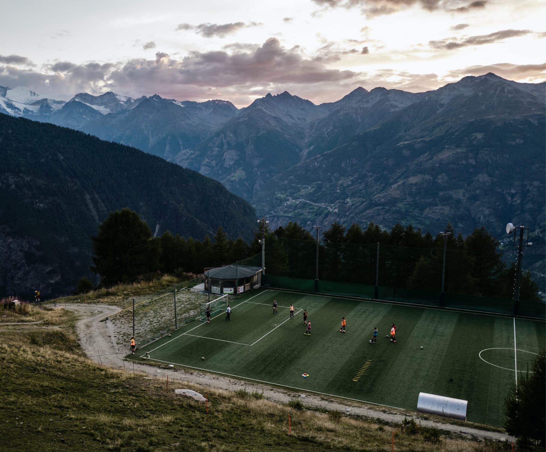 Play Soccer at the Highest Level on this Elevated Field in the Swiss ...