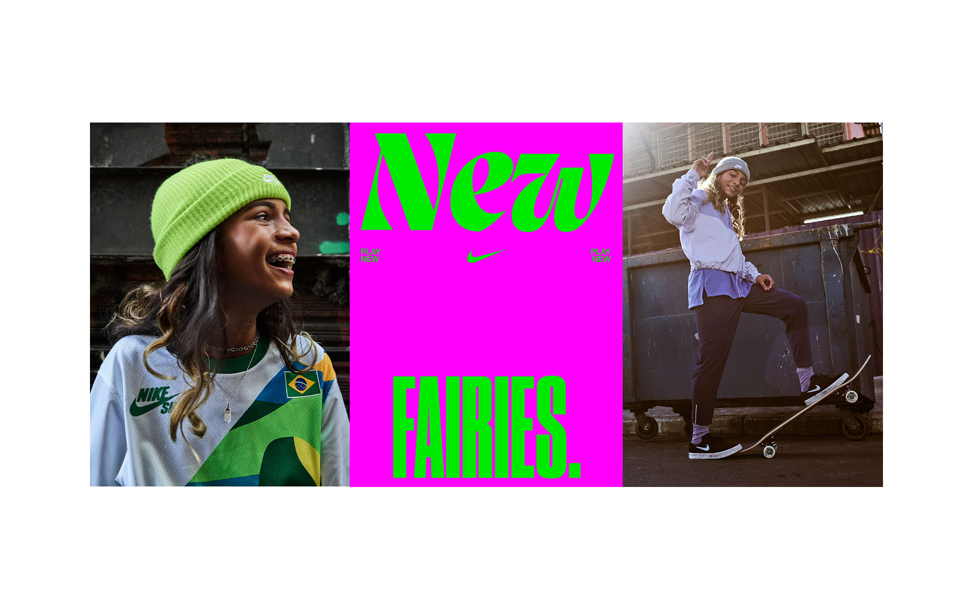 Piger på skateboardet