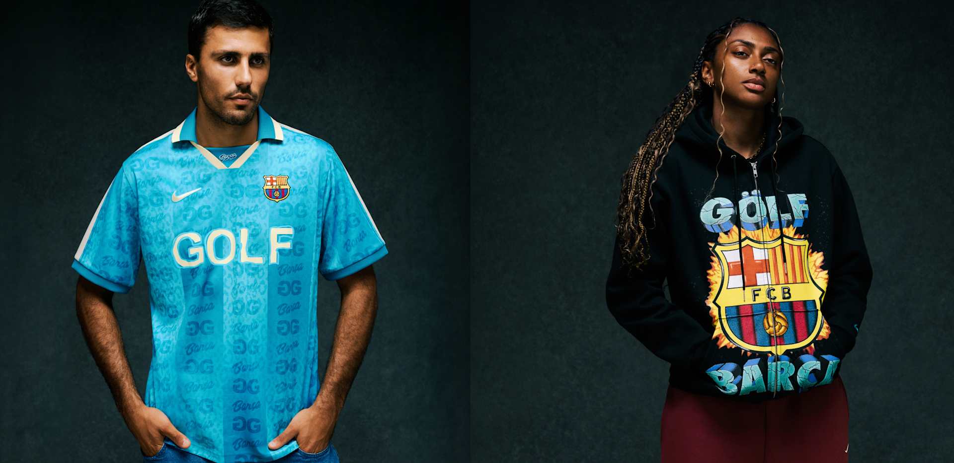 Nike Soccer, NIKE FC BARCELONA x GOLF WANG