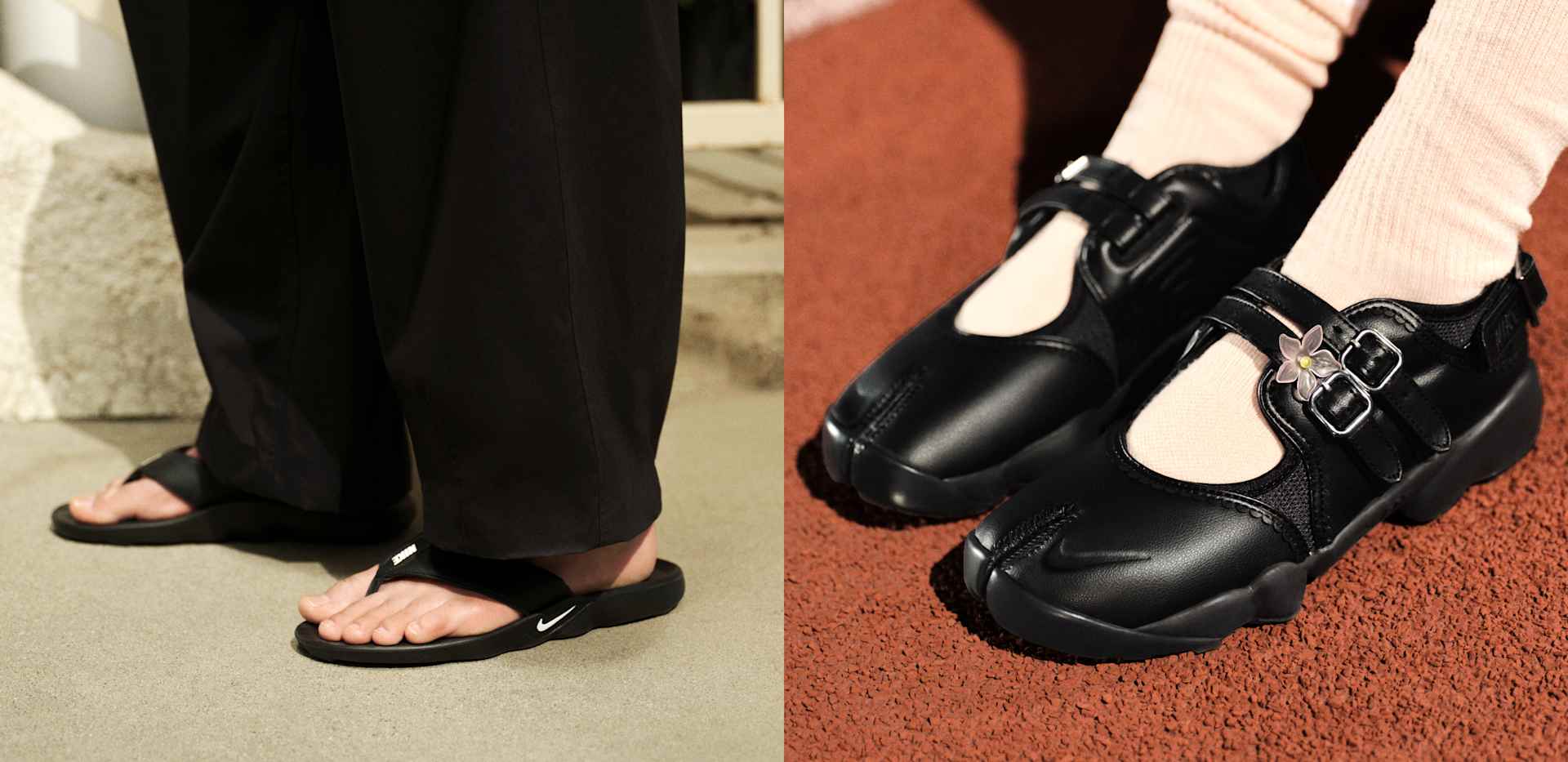Nike. Just Do It. Nike.com (JP), 足元に、黒の個性。