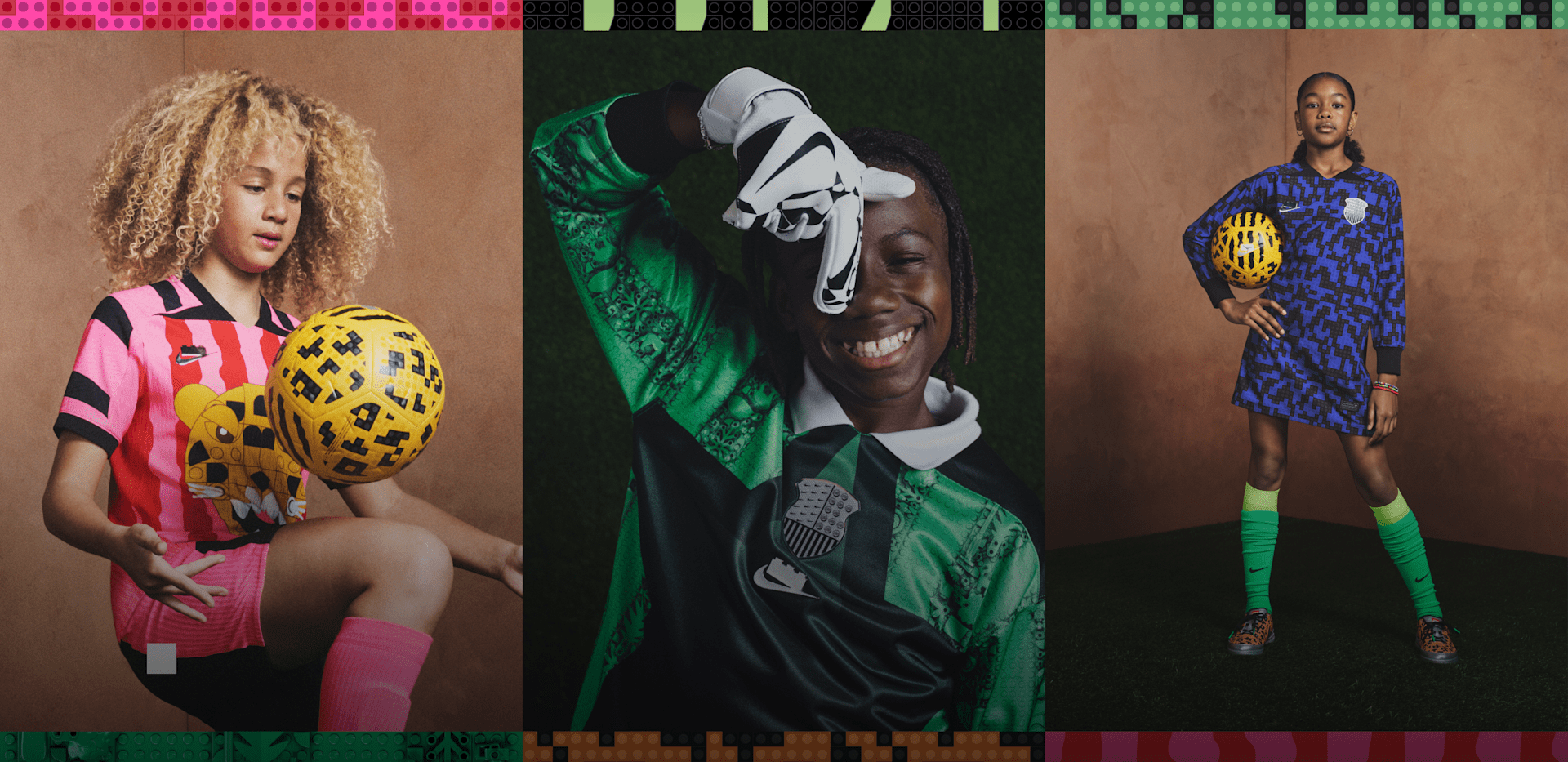 Nike és LEGO® partnerség, NIKE FOOTBALL × LEGO®<br>KOLLEKCIÓ