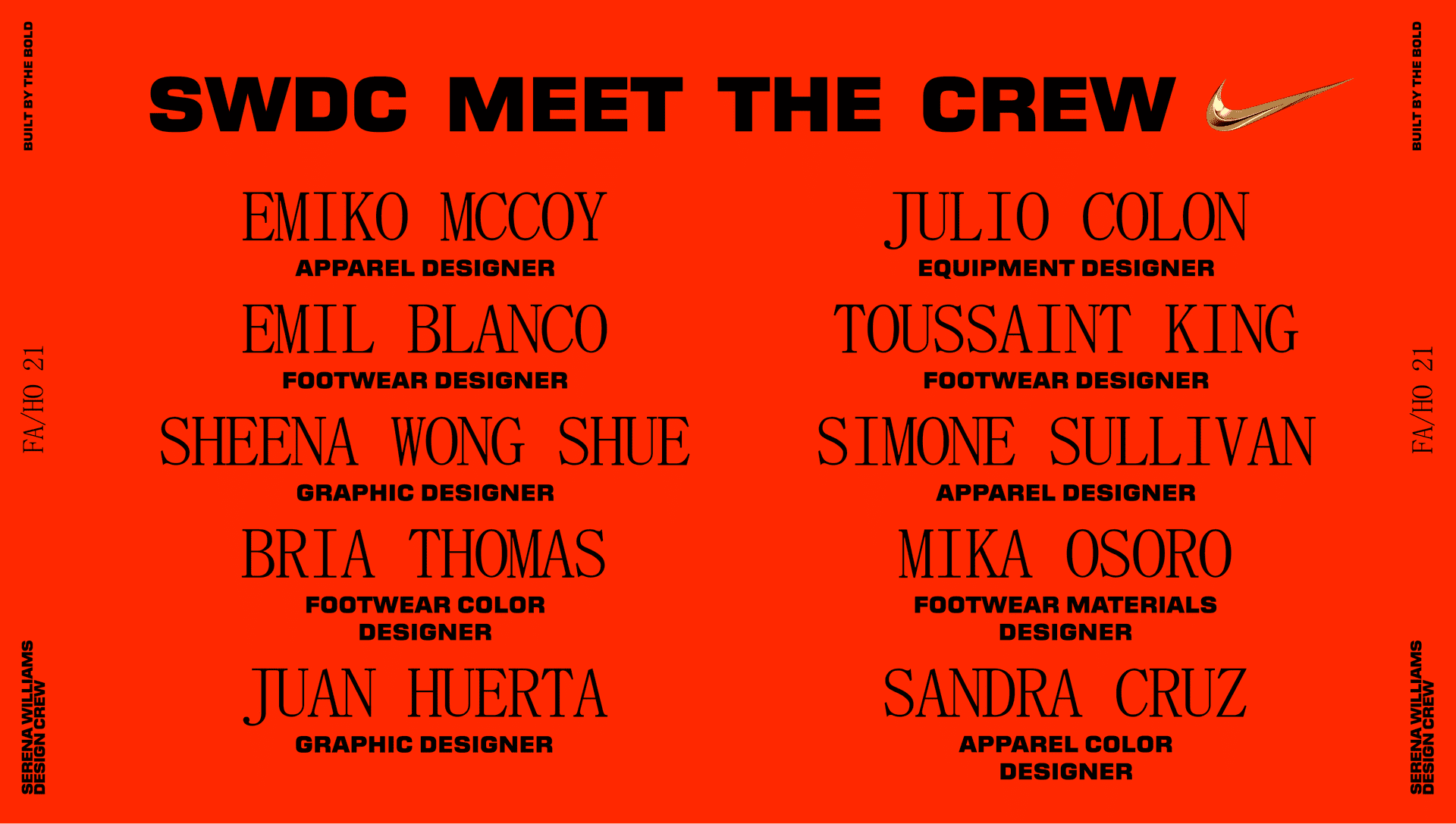 Η ομάδα Serena Williams Design Crew