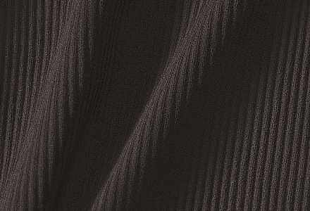 A close-up of a dark brown ribbed stretch fabric., slide 7 of 9