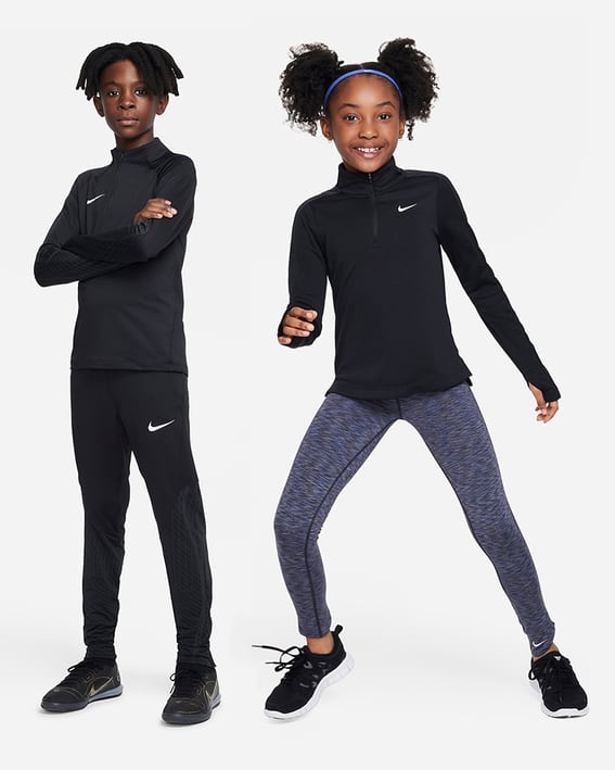 Tabla de tallas para ropa de niño. Nike