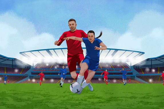 Een-op-een: Fran Kirby en Jordan Henderson