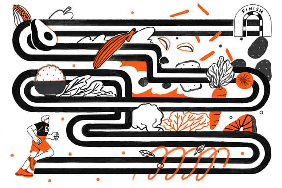 Wat te eten voor een race