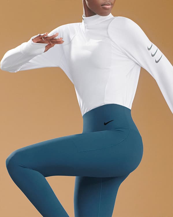nike white long jacket