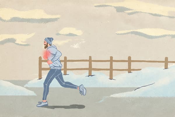 Ecco perché correre al freddo può causare dolore al torace