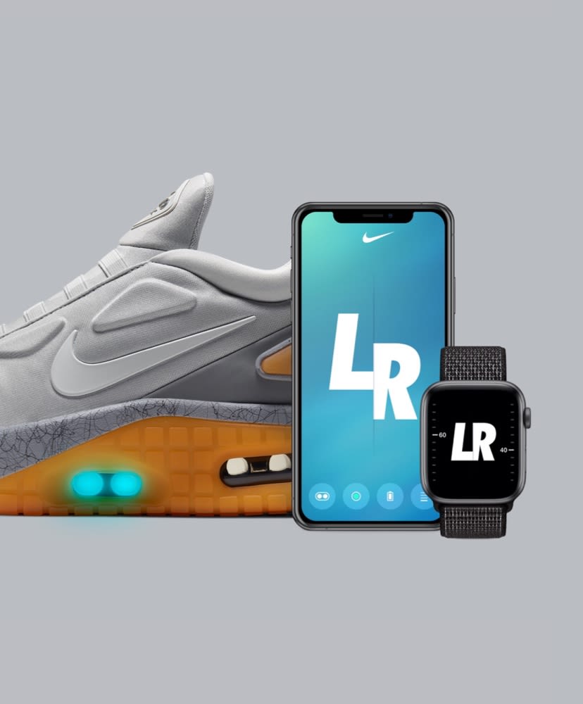 nike shoes lace with app