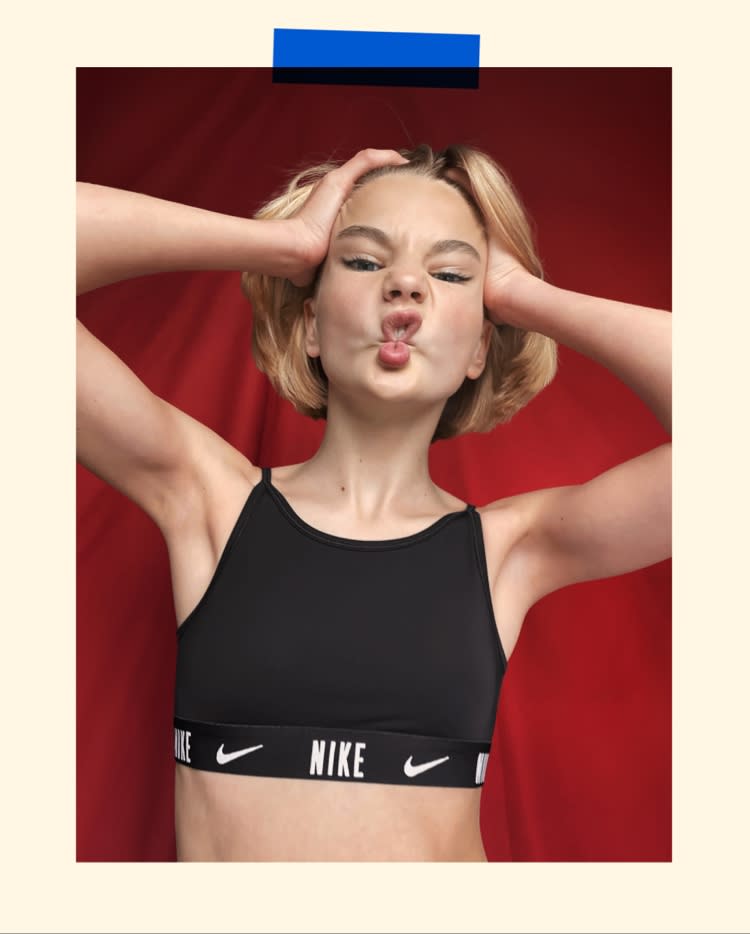 one shoulder sports bra nike