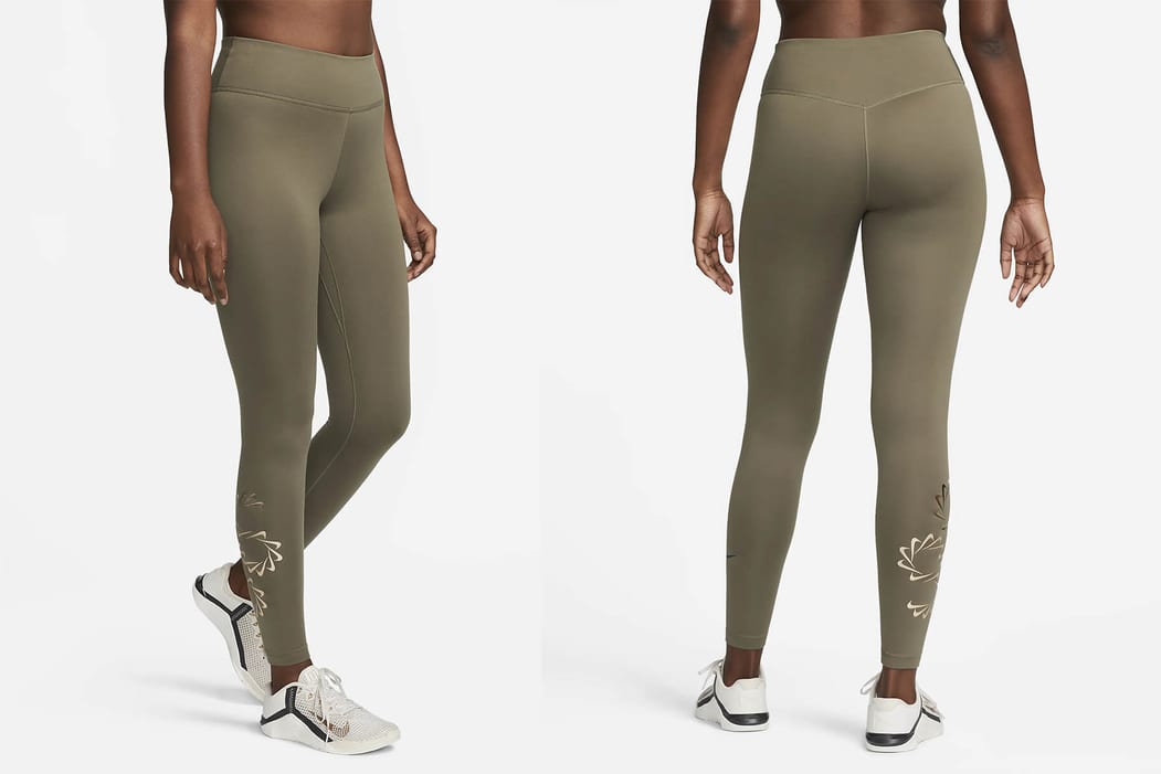 Green nike leggings cheap