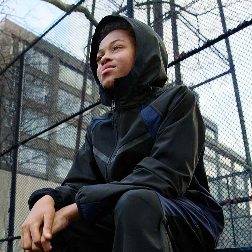 極美品【NIKE】ナイロン ピステ セットアップ 上下 ネイビー ドット M org.jpg