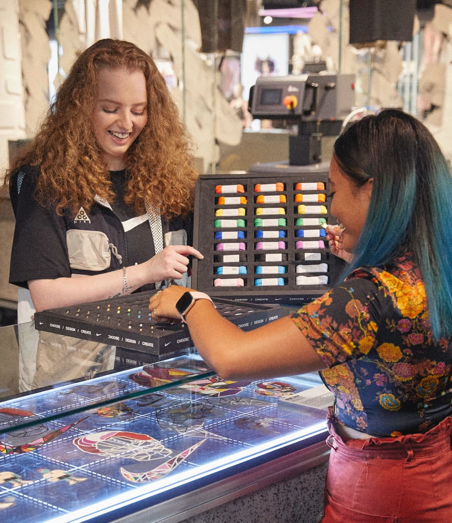 working at nike store