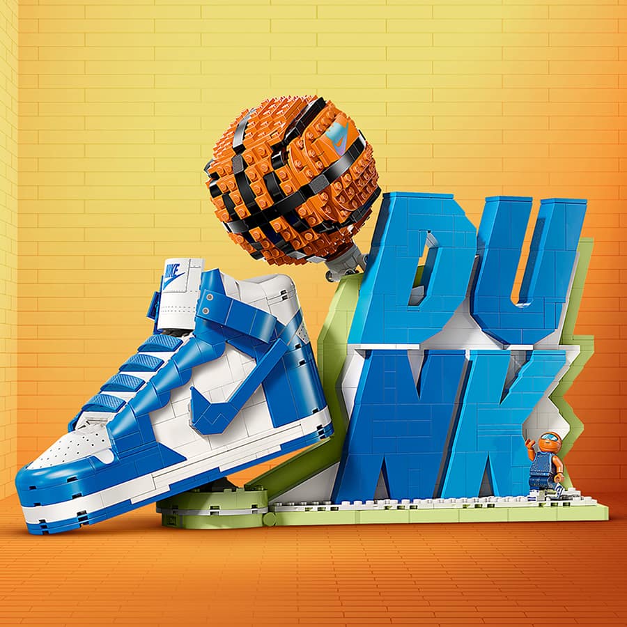 Nike and the LEGO Group team up to promote play. Nike LU