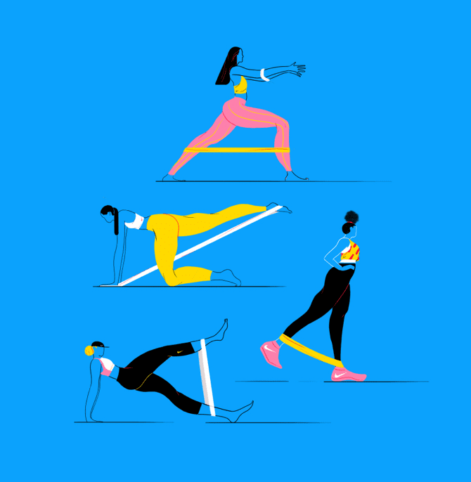 Vier tips voor trainingen met een weerstandsband. Nike BE