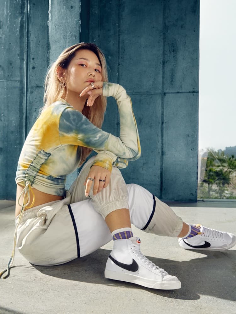 nike blazer mid 77 indigo outfit