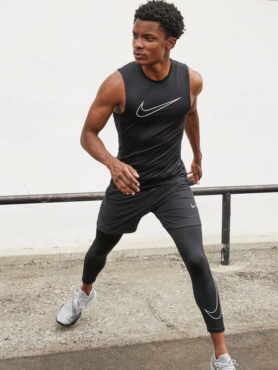 Mens Shirt Nike Yoga Oberteil Nike Fitness Tops Discount