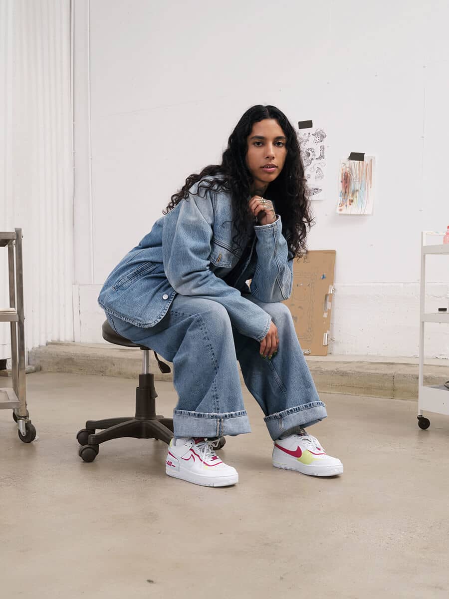 Nike air force 1 basse femme porté top