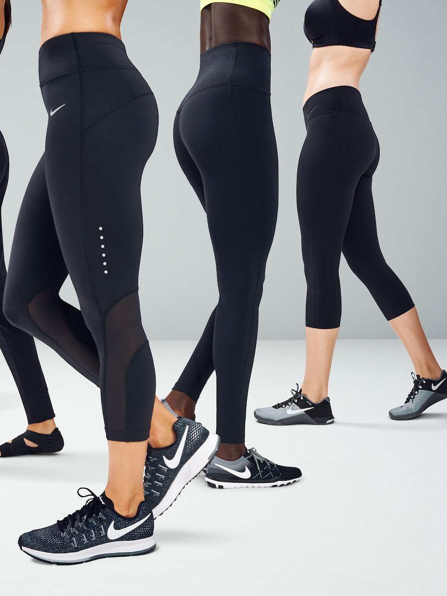 Nike Dri-Fit Gray Power Crop Training Tight Women size Medium in 2024