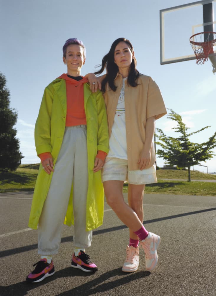 Yeni Galipler Megan Rapinoe ve Sue Bird. Nike TR
