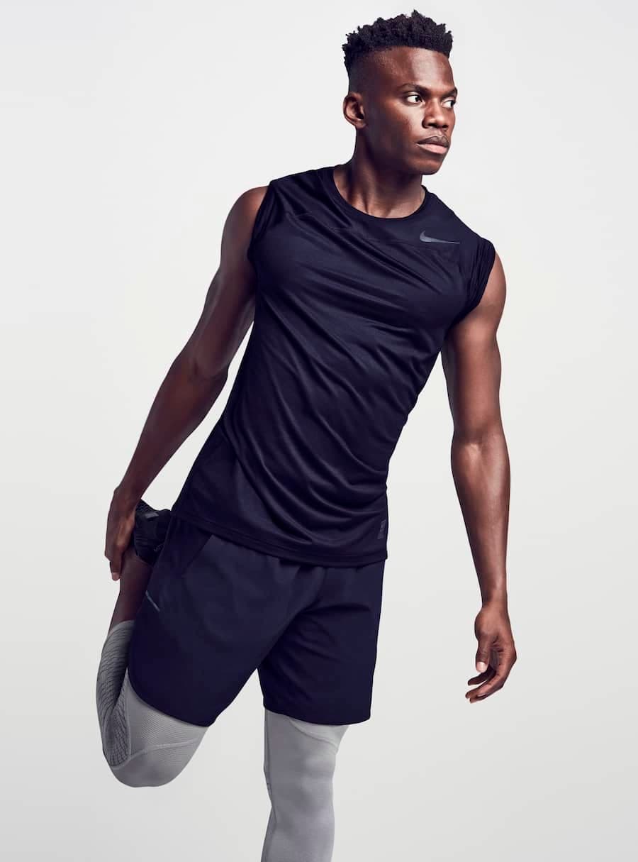 Men Body Armour Compression Under Skin Base Layer Sleeveless Vest Tank Gym Shirt 