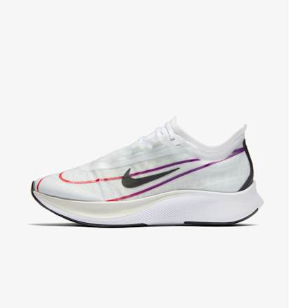 NIKE ZOOM FLY 3 ホワイト/レーザークリムゾン 6 Nike Zoom Fly 3 White Flash Crimson Mens Size 11.5 Running Shoes