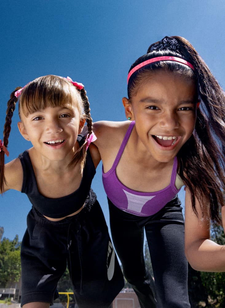 Nike Girls Activewear Athletics Soul Cycle Sports Bra Sleeveless Orang –  Goodfair