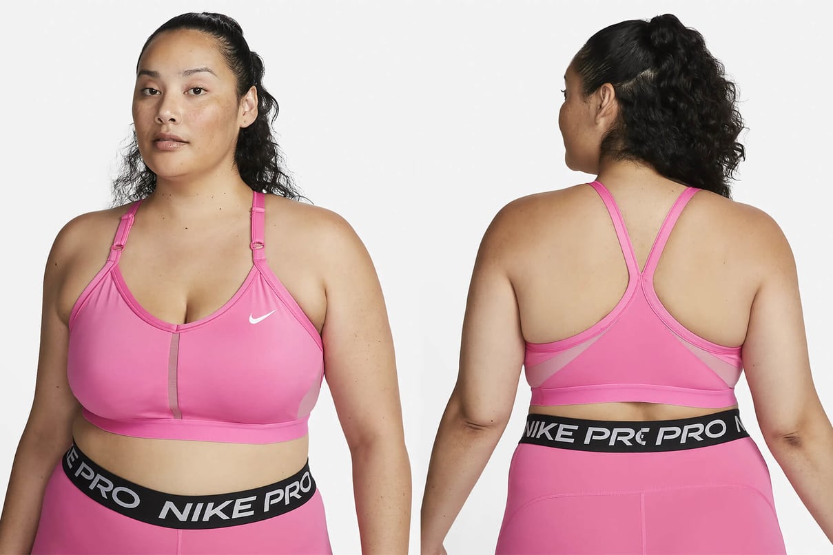 Nike BV3703-682 Infinity Medium support Sports Bra In Echo Pink ( XS )