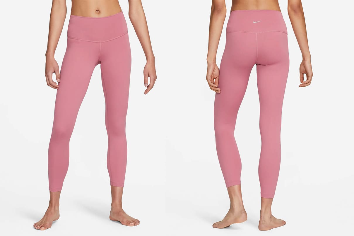 Women's Nike Yoga Legging 7/8 Tights Pink - CU5293-614