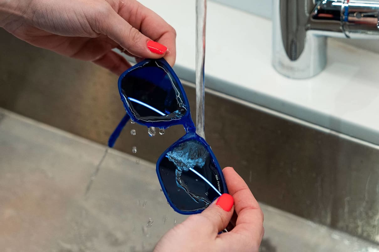 Limpiador de lentes para gafas de sol, solución de limpieza
