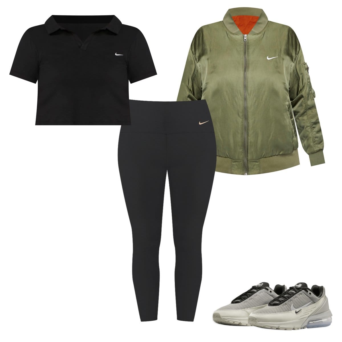 How to style grey nike pro leggings. #foryou