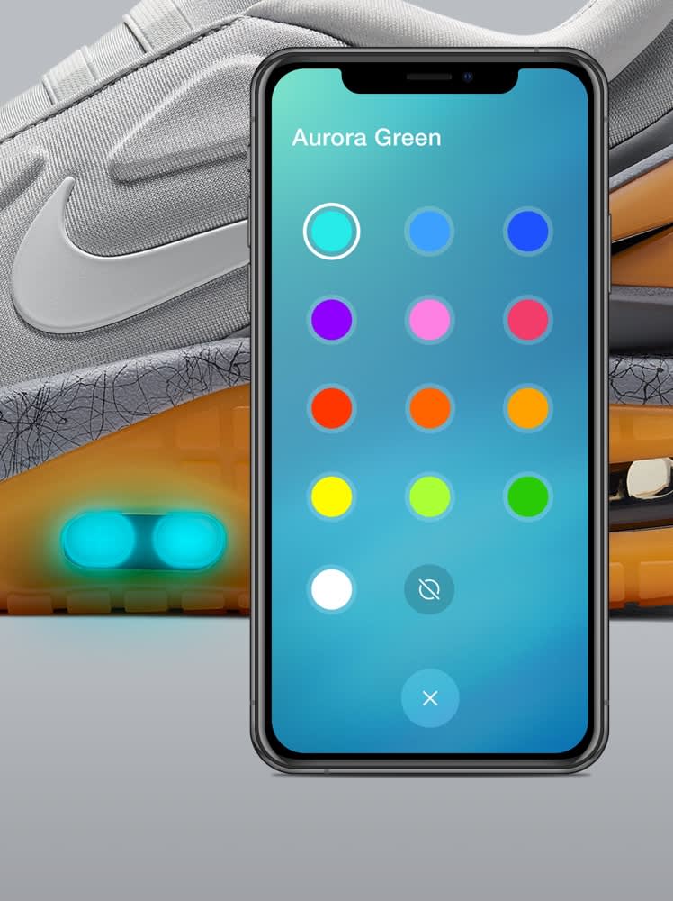 nike phone controlled shoes