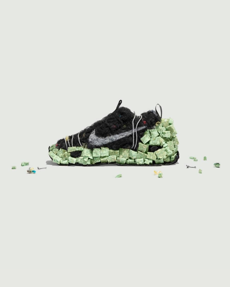 nike flyknit recycled running shoes