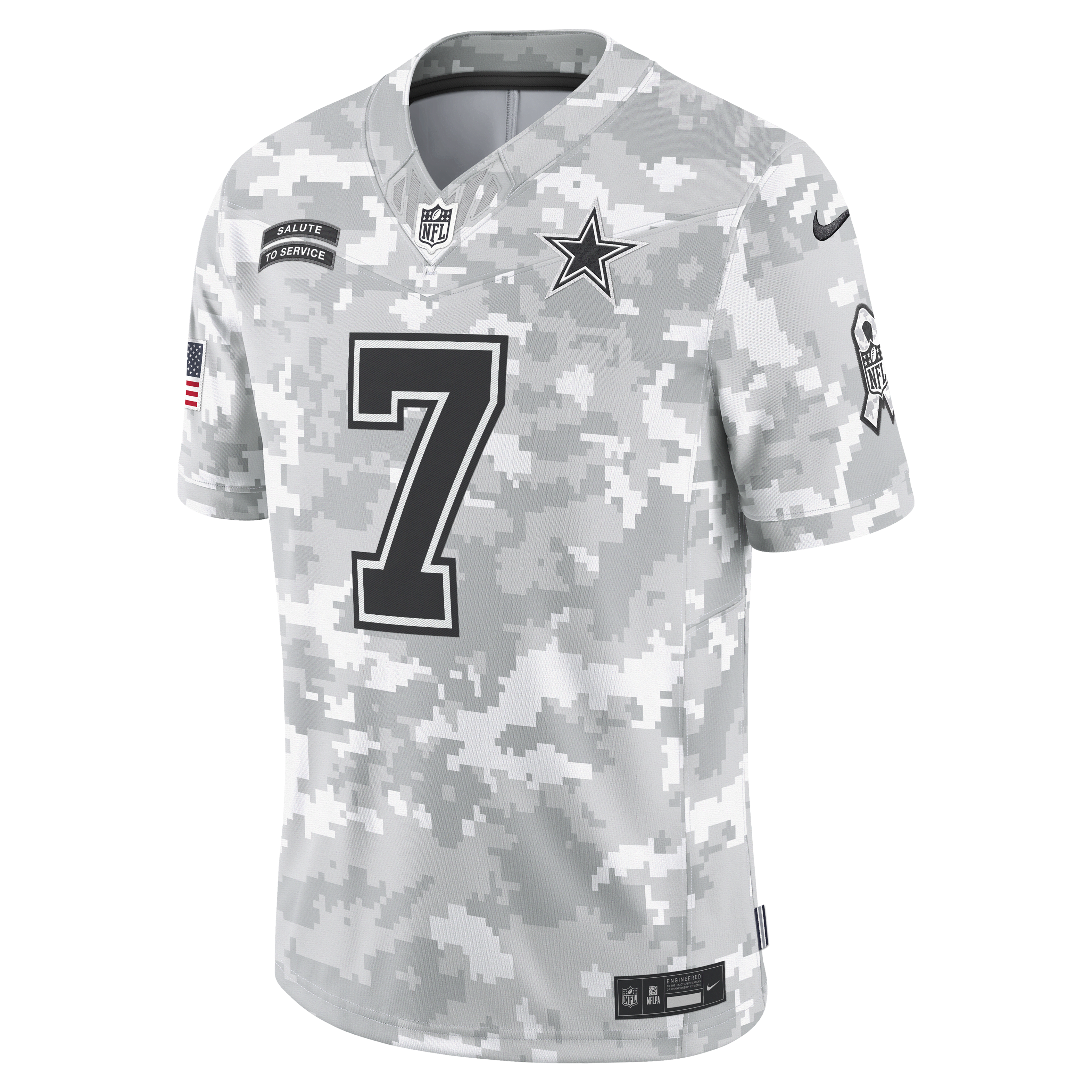 Roger Staubach Dallas Cowboys Salute to Service Men's Nike Dri-FIT NFL Limited Jersey