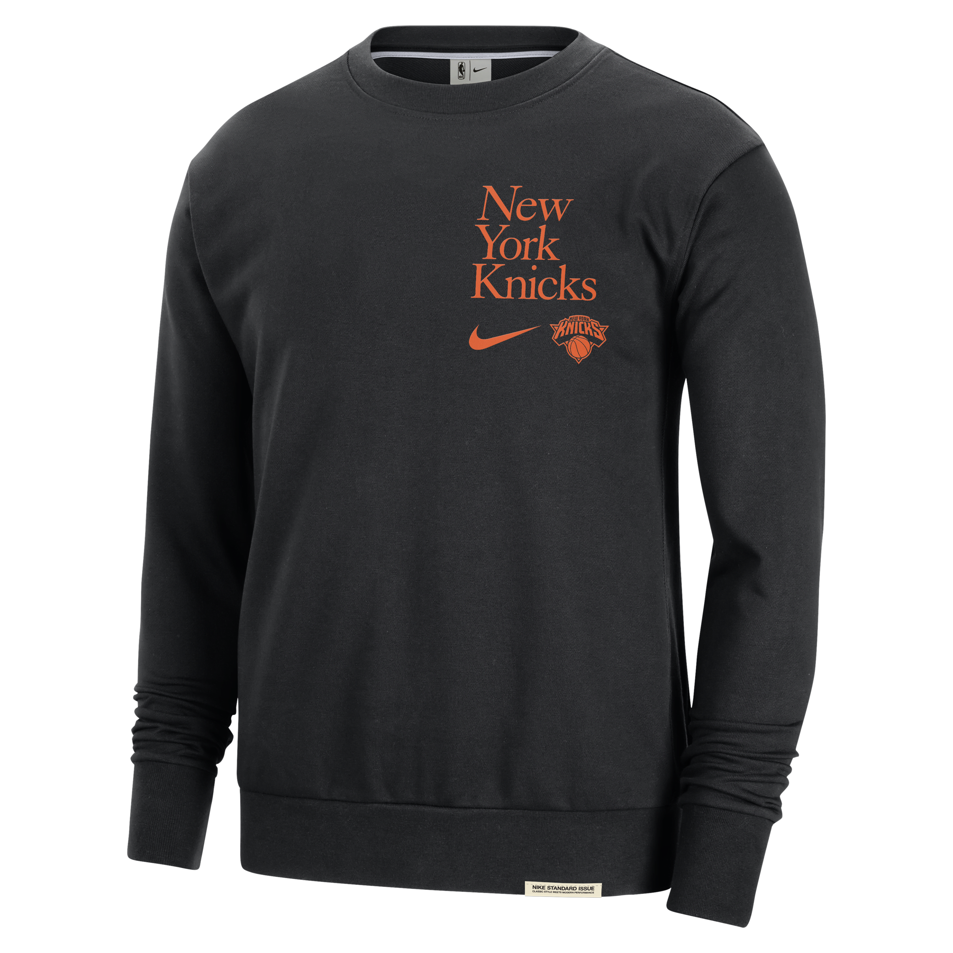 New York Knicks Standard Issue Men's Nike Dri-FIT NBA Crew-Neck Sweatshirt