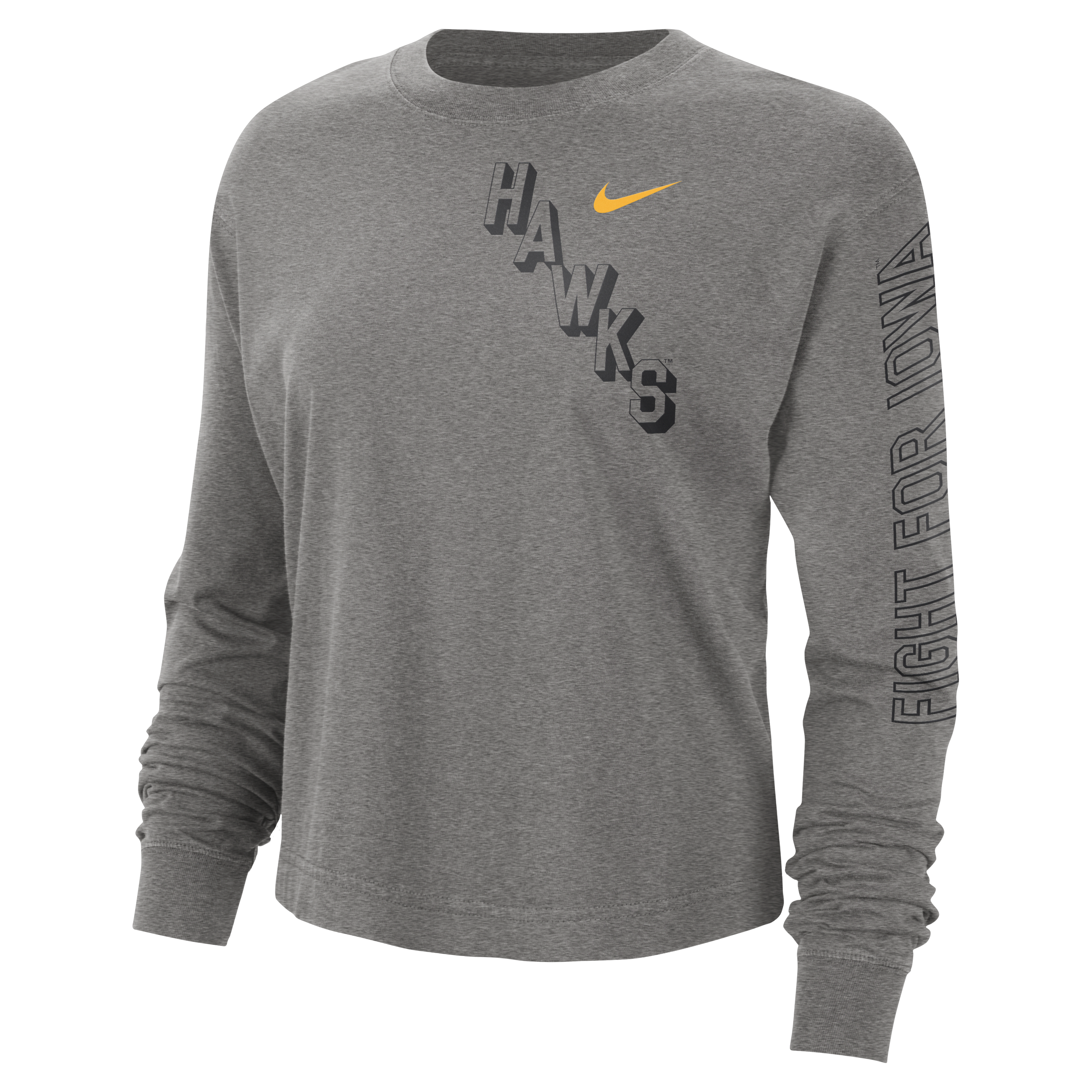 Iowa Heritage Women's Nike College Boxy Crew-Neck T-Shirt