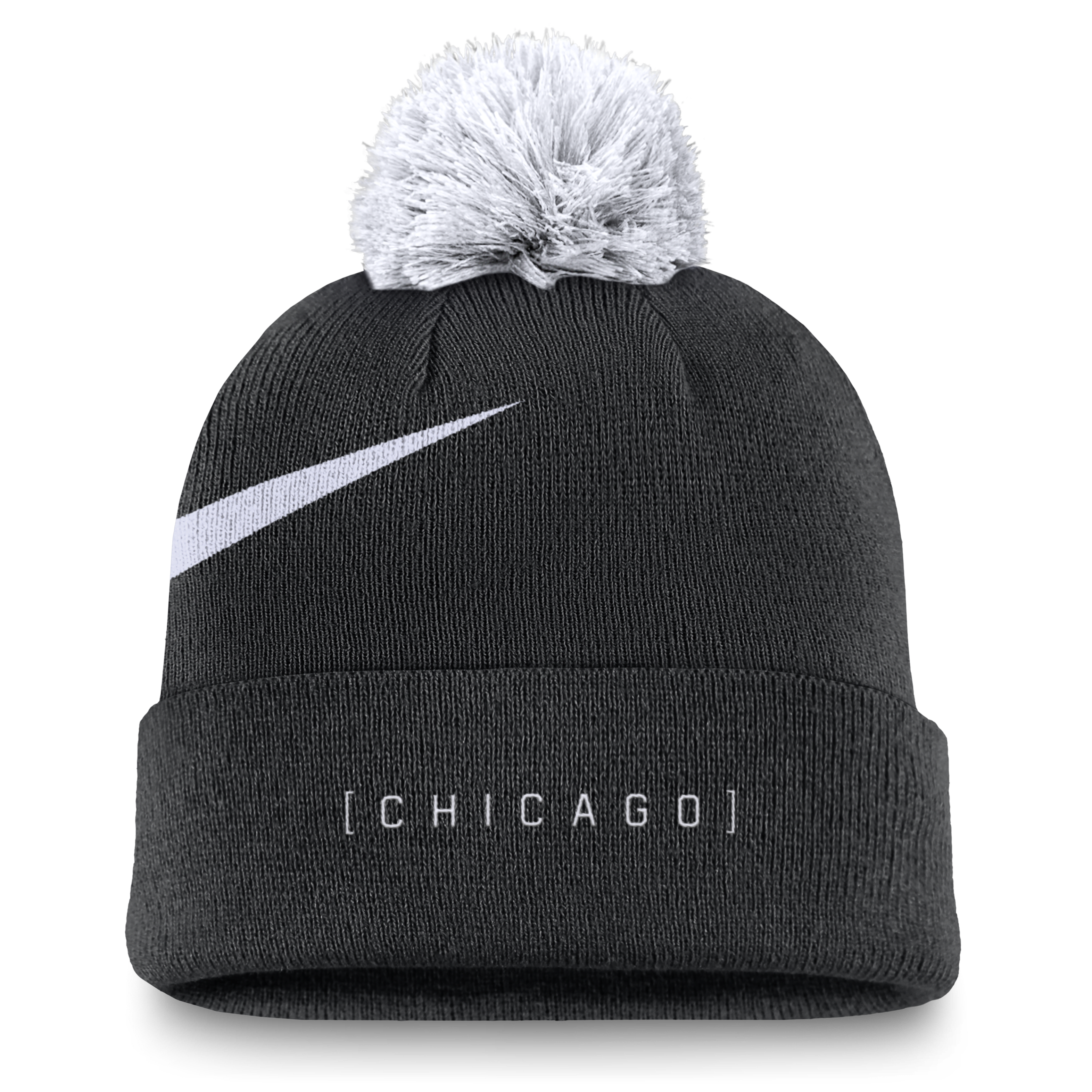 Chicago White Sox Peak Men's Nike MLB Cuffed Pom Beanie