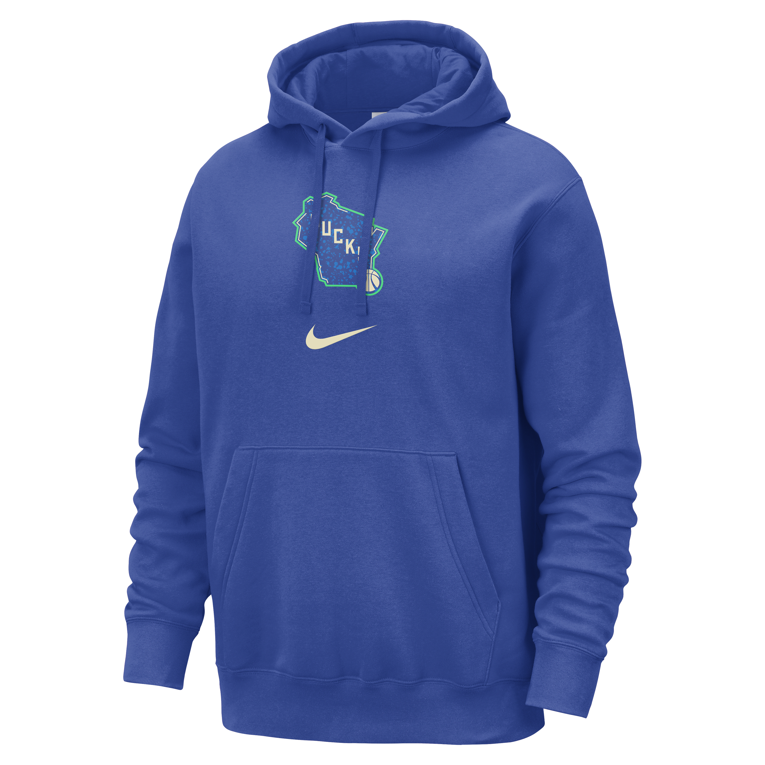 Milwaukee Bucks Club Fleece City Edition Men's Nike NBA Pullover Hoodie