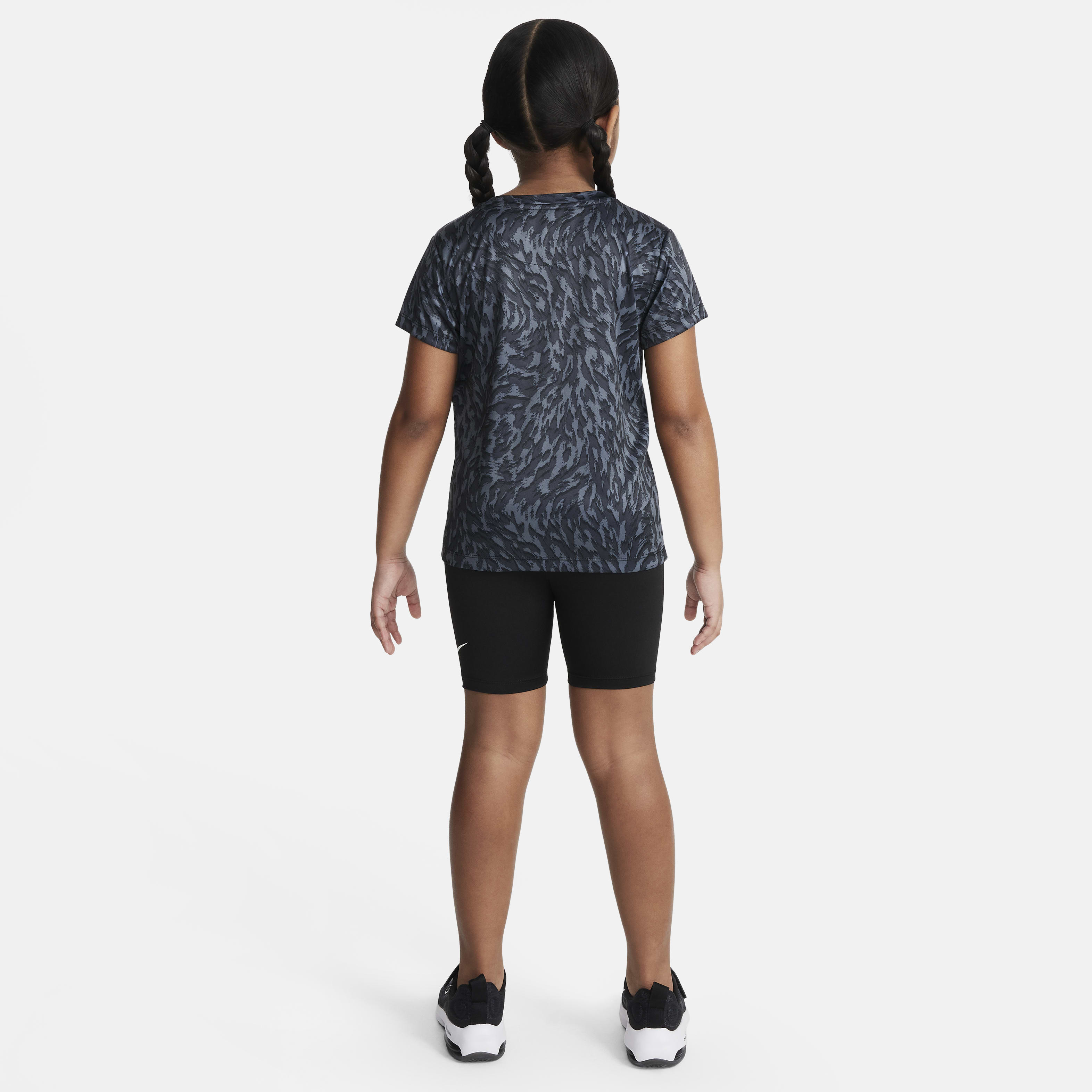 Nike Dri-FIT Veneer Little Kids' Bike Shorts Set