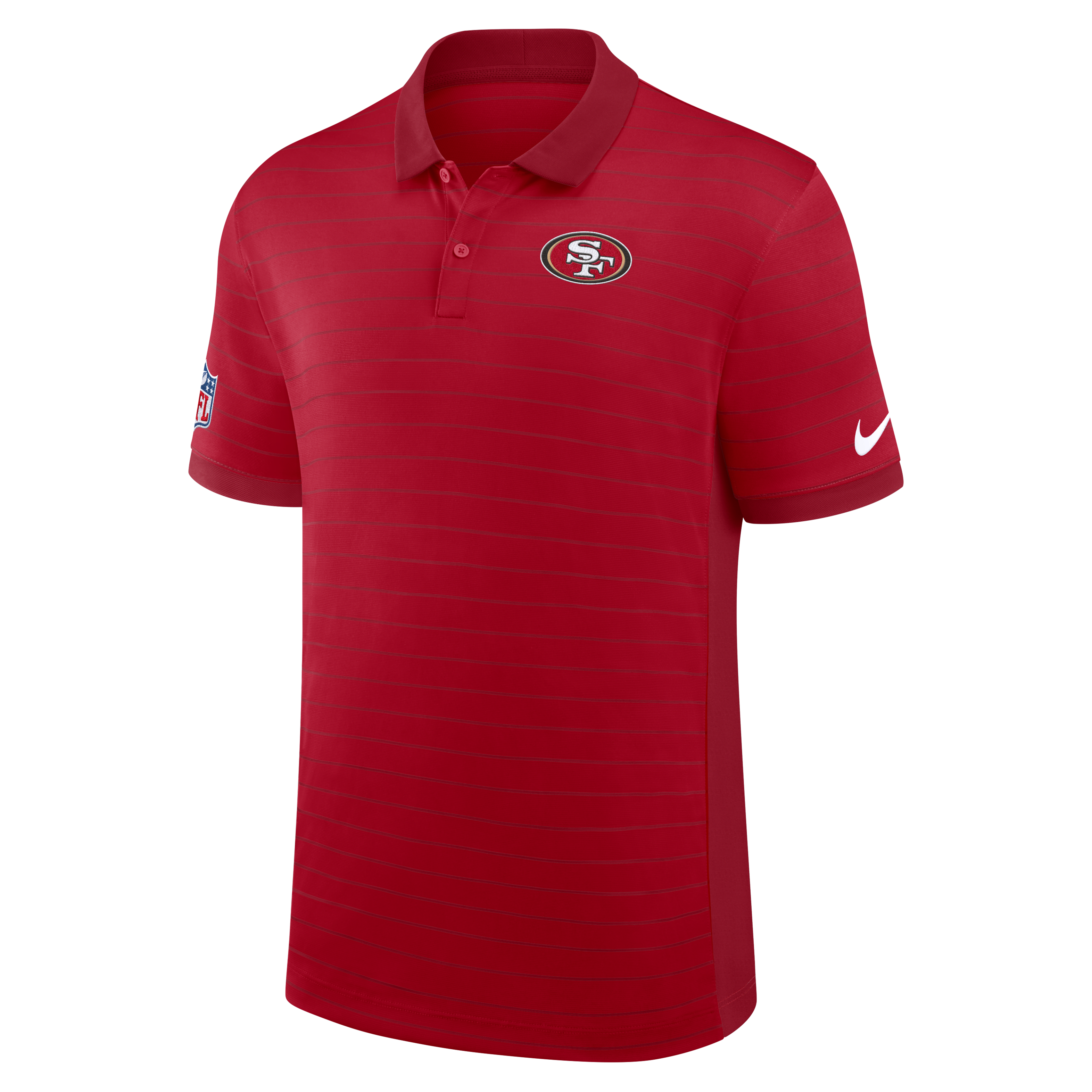 San Francisco 49ers Sideline Victory Stripe Men's Nike Dri-FIT NFL Polo