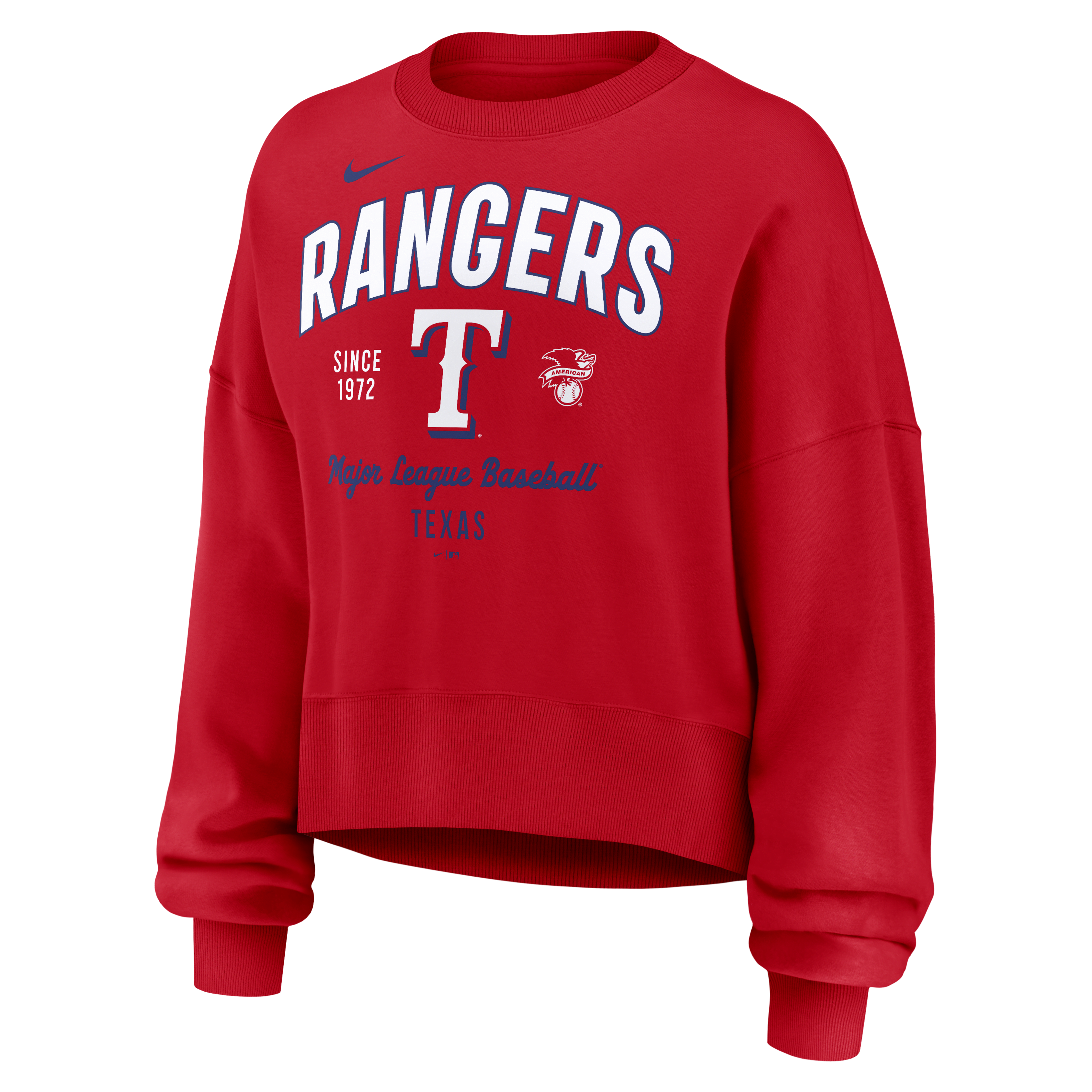 Texas Rangers Women's Nike MLB Pullover Crew