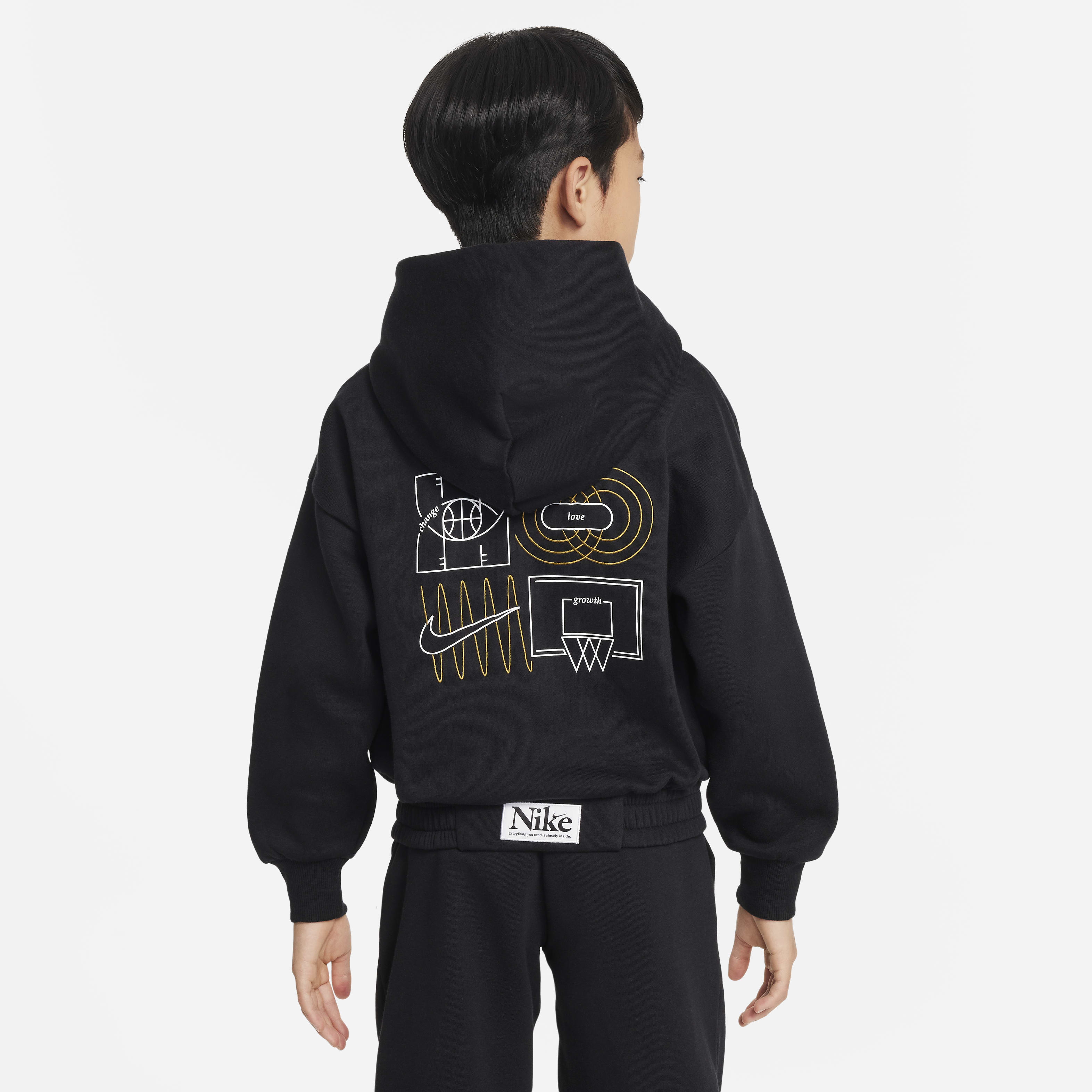 Nike Culture of Basketball Big Kids' Oversized Pullover Hoodie