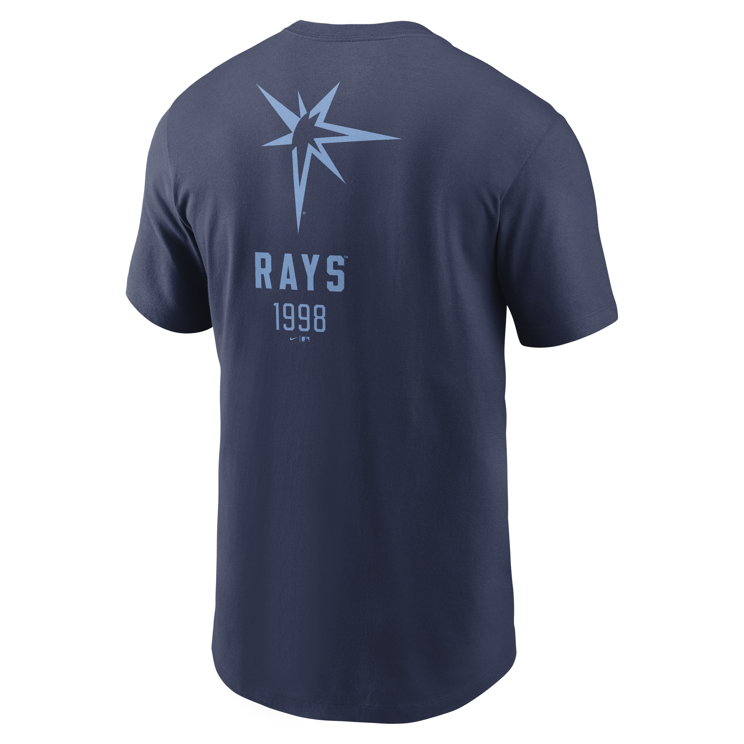 Tampa Bay Rays Large Logo Back Stack Men's Nike MLB T-Shirt